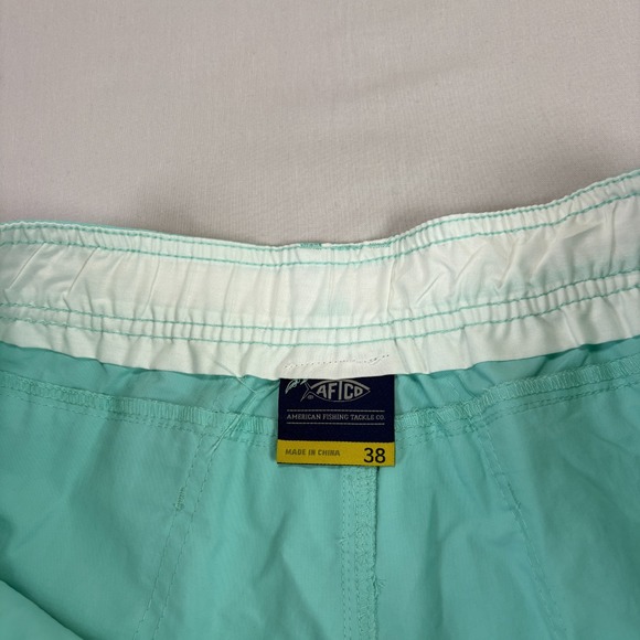 Aftco Shorts Mens‎ Size 38 Blue Cargo Fishing Stretch Outdoor Hiking Nylon NEW - Picture 3 of 9